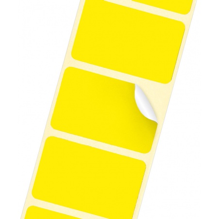 Samoprzylepna etykieta ESTT_Y 40x30 w kolorze żółtym